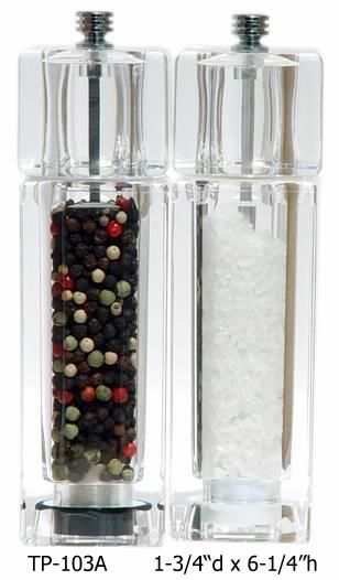 Acrylic Pepper Mill & Salt Mill